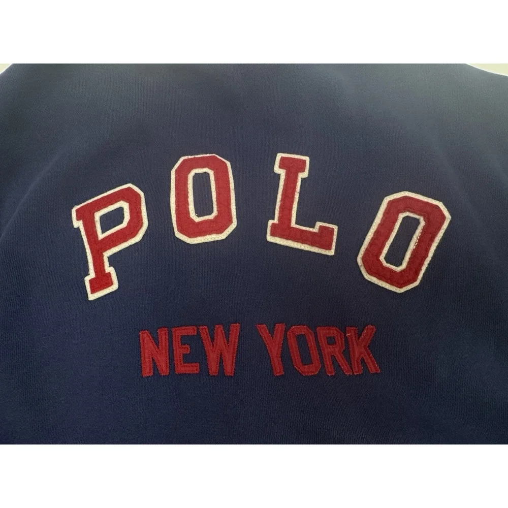 Polo Ralph Lauren New York Football Varsity Letterman Jacket Men's Size Large - Picture 13 of 16